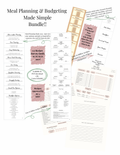 Bundle! Meal Planning Made Easy AND Budgeting Made Easy!